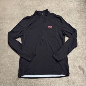 Stio Skycrest Half Zip Pullover Fleece Jacket Black Men’s